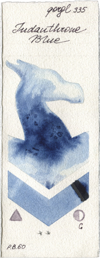 Indanthrone Blue by Golden QOR watercolor swatch