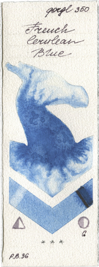 French Cerulean Blue by Golden QOR watercolor swatch