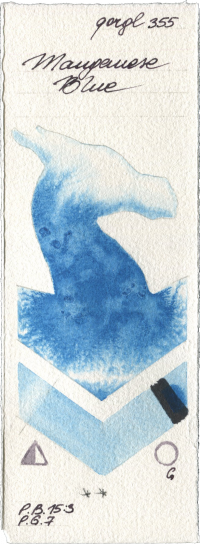 Manganese Blue by Golden QOR watercolor swatch