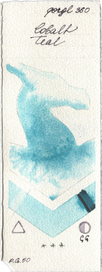 Cobalt Teal by Golden QOR watercolor swatch