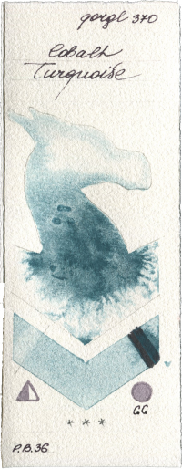 Cobalt Turquoise by Golden QOR watercolor swatch