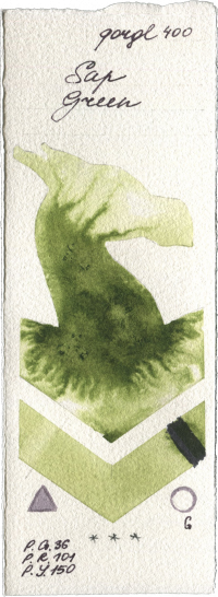 Sap Green by Golden QOR watercolor swatch