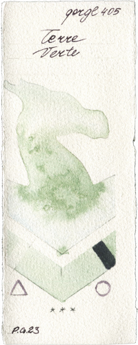 Terre Verte by Golden QOR watercolor swatch