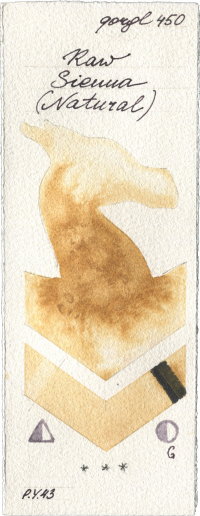 Raw Sienna (Natural) by Golden QOR watercolor swatch