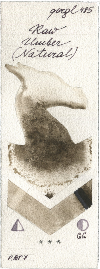 Raw Umber (Natural) by Golden QOR watercolor swatch