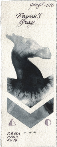 Paynes Gray by Golden QOR watercolor swatch