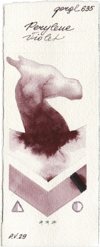 Perylene Violet by Golden QOR watercolor swatch