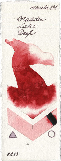 Madder Lake Deep by Royal Talens Rembrandt Watercolour watercolor swatch