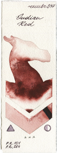 Indian Red by Royal Talens Rembrandt Watercolour watercolor swatch