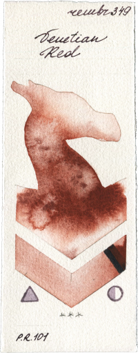 Venerian Red by Royal Talens Rembrandt Watercolour watercolor swatch