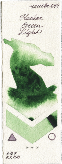 Hooker Green Light by Royal Talens Rembrandt Watercolour watercolor swatch