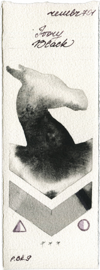 Ivory Black by Royal Talens Rembrandt Watercolour watercolor swatch