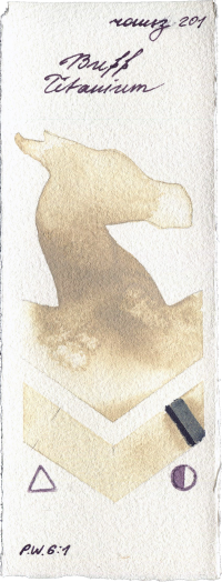 Buff Titanium by Roman Szmal Aquarius watercolor swatch