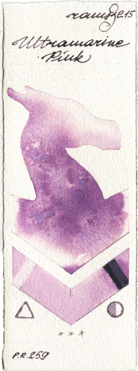 Ultramarine Pink by Roman Szmal Aquarius watercolor swatch