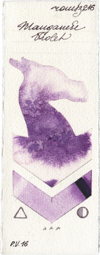 Manganese Violet by Roman Szmal Aquarius watercolor swatch