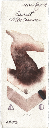 Caput Mortuum by Roman Szmal Aquarius watercolor swatch
