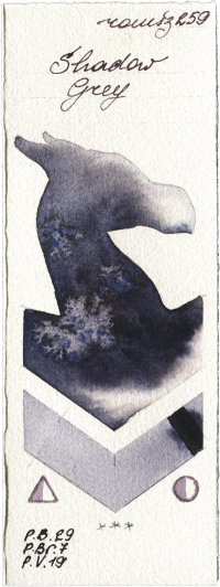 Shadow Grey by Roman Szmal Aquarius watercolor swatch