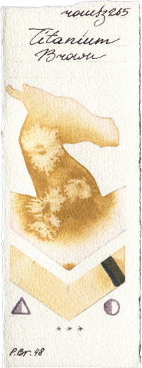 Titanium Brown by Roman Szmal Aquarius watercolor swatch