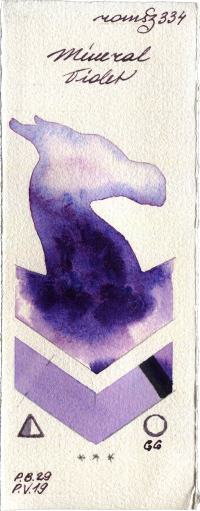 Mineral Violet by Roman Szmal Aquarius watercolor swatch