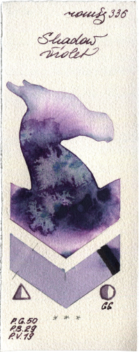 Shadow Violet by Roman Szmal Aquarius watercolor swatch