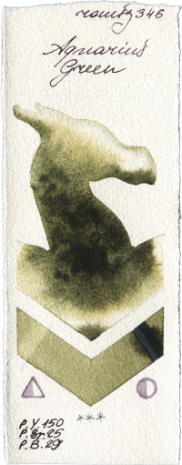 Aquarius Green by Roman Szmal Aquarius watercolor swatch