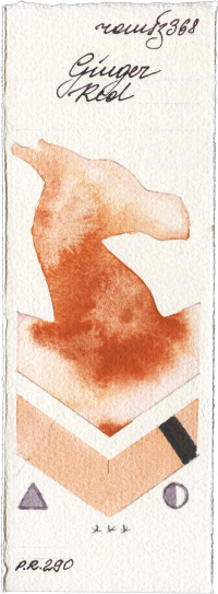 Genger Red by Roman Szmal Aquarius watercolor swatch