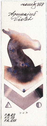 Aquarius Violet by Roman Szmal Aquarius watercolor swatch