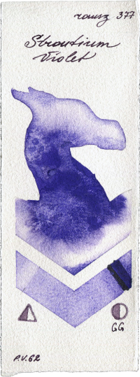 Strontium Violet by Roman Szmal Aquarius watercolor swatch