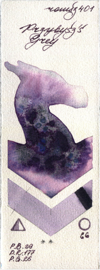 Przybyszs Grey by Roman Szmal Aquarius watercolor swatch