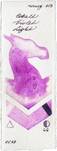 Cobalt Violet Light by Roman Szmal Aquarius watercolor swatch