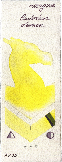 Cadmium Lemon by Rosa Gallery watercolor swatch