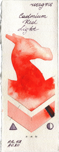 Cadmium Red Light by Rosa Gallery watercolor swatch