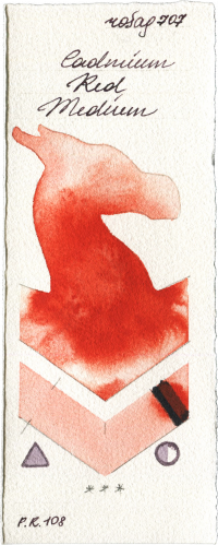 Cadmium Red Medium by Rosa Gallery watercolor swatch