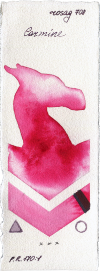 Carmine by Rosa Gallery watercolor swatch