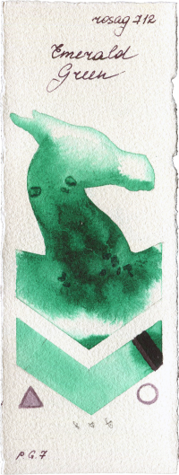 Emerald Green by Rosa Gallery watercolor swatch