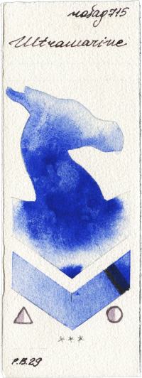 Ultramarine by Rosa Gallery watercolor swatch