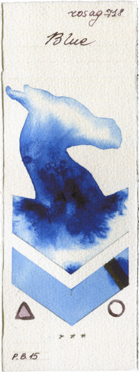Blue by Rosa Gallery watercolor swatch