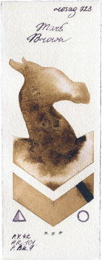 Mars Brown by Rosa Gallery watercolor swatch