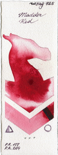 Madder Red by Rosa Gallery watercolor swatch
