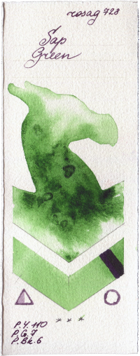 Sap Green by Rosa Gallery watercolor swatch