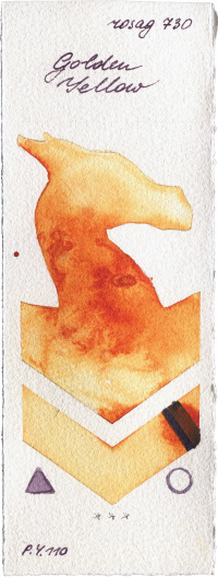 Golden Yellow by Rosa Gallery watercolor swatch