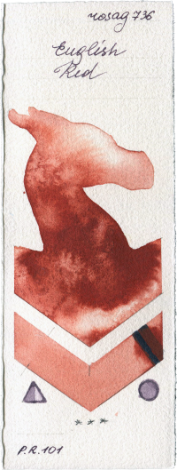 English Red by Rosa Gallery watercolor swatch