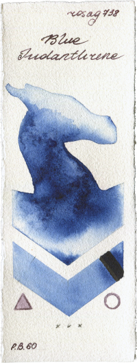 Blue Indanthrone by Rosa Gallery watercolor swatch