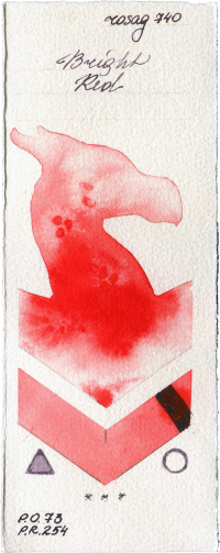 Bright Red by Rosa Gallery watercolor swatch