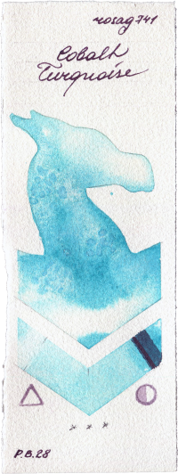 Cobalt Turquoise by Rosa Gallery watercolor swatch