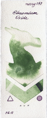 Chromium Oxide by Rosa Gallery watercolor swatch