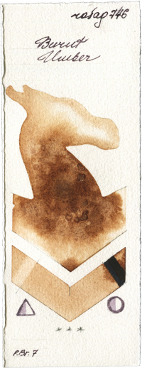 Burnt Umber by Rosa Gallery watercolor swatch