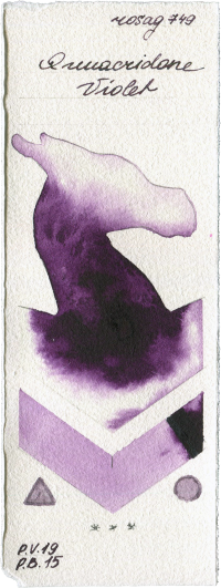 Quinacridone Violet by Rosa Gallery watercolor swatch