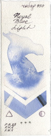 Royal Blue Light by Rosa Gallery watercolor swatch