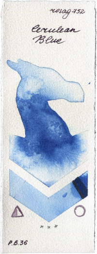 Cerulean Blue by Rosa Gallery watercolor swatch